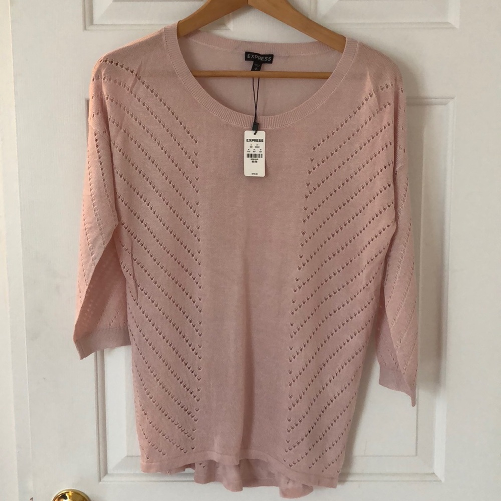 Express pink knit